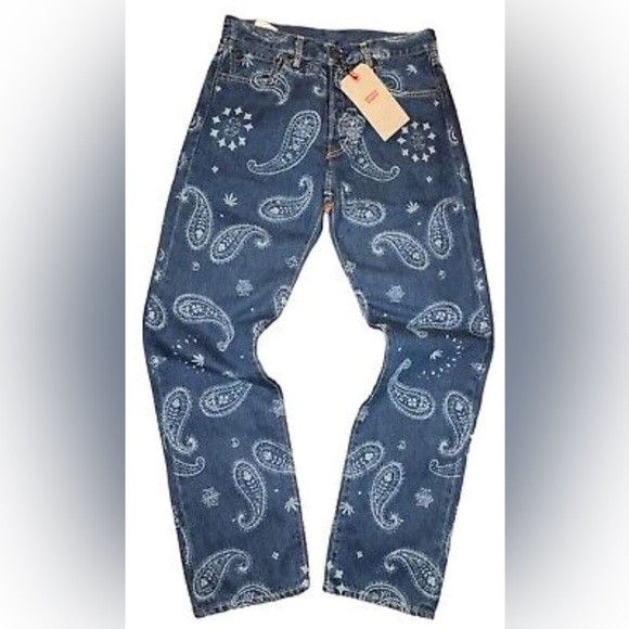 Levi's Other - Snoop Dogg x Levis Lot 420 Mens 34 X 30 Paisley bandana jeans ( Cotton /…